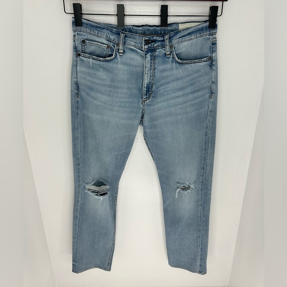 Rag & Bone Fit 2 Slim Fit Jeans 33x29 (Tag 33x32) Stretch Denim Straight Leg - Picture 2 of 14